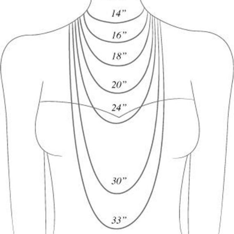 necklace chain length chart