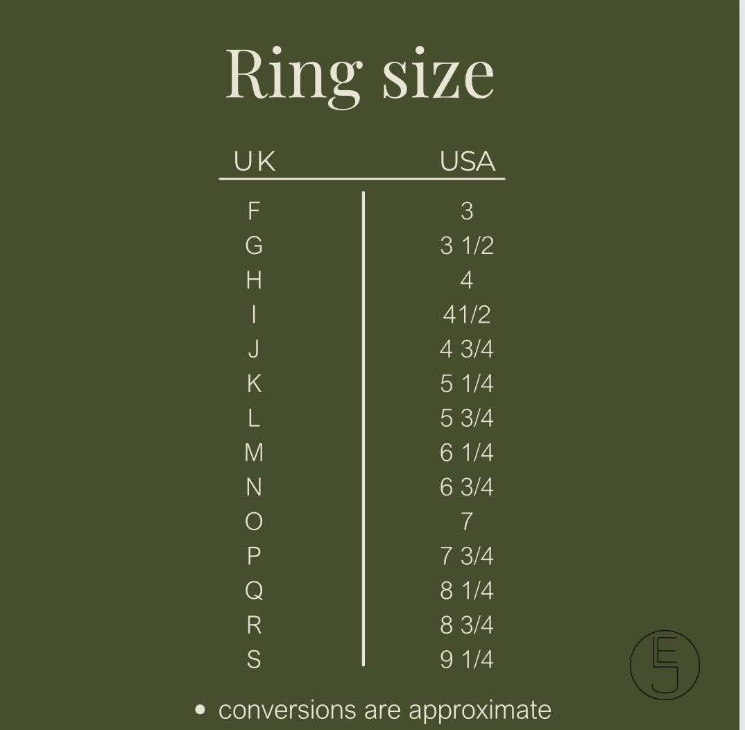 ring size conversion chart