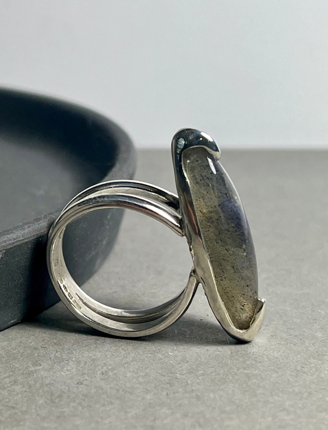 marquise labradorite ring