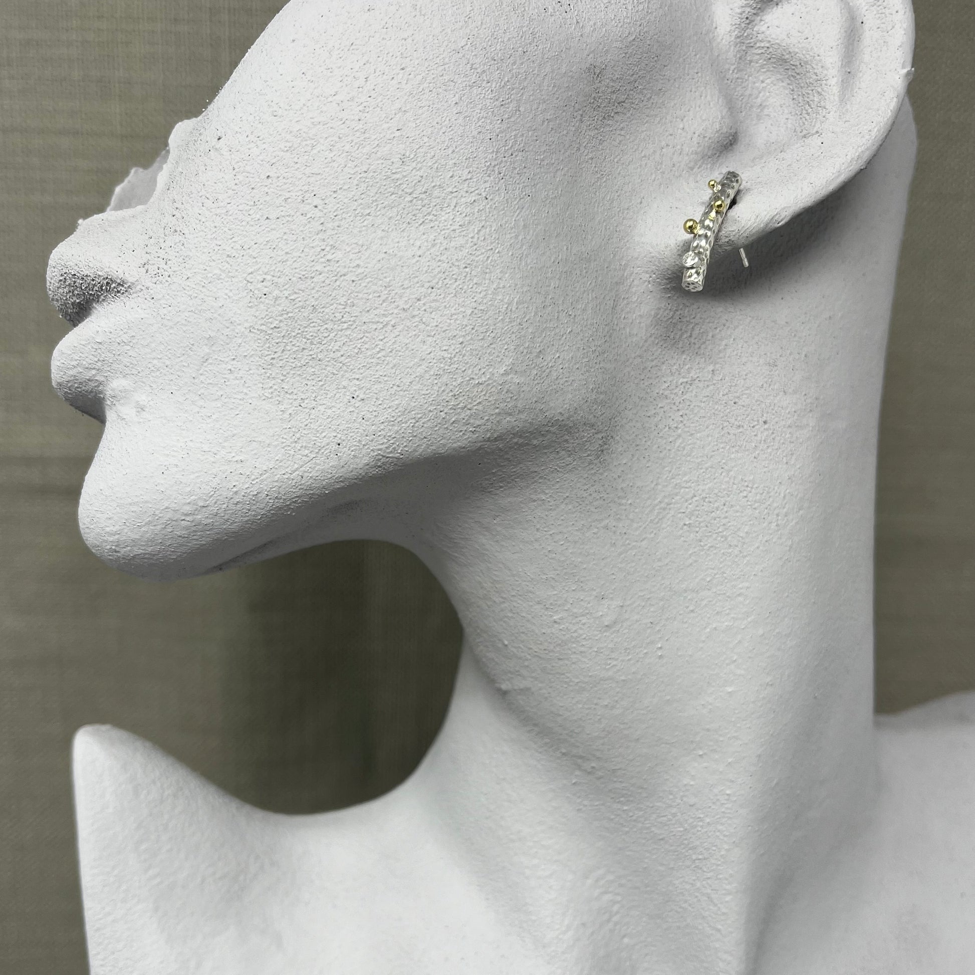 Diamond Twig Earrings